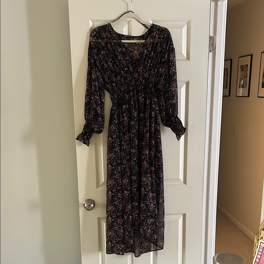 Zara Floral Chiffon Dress